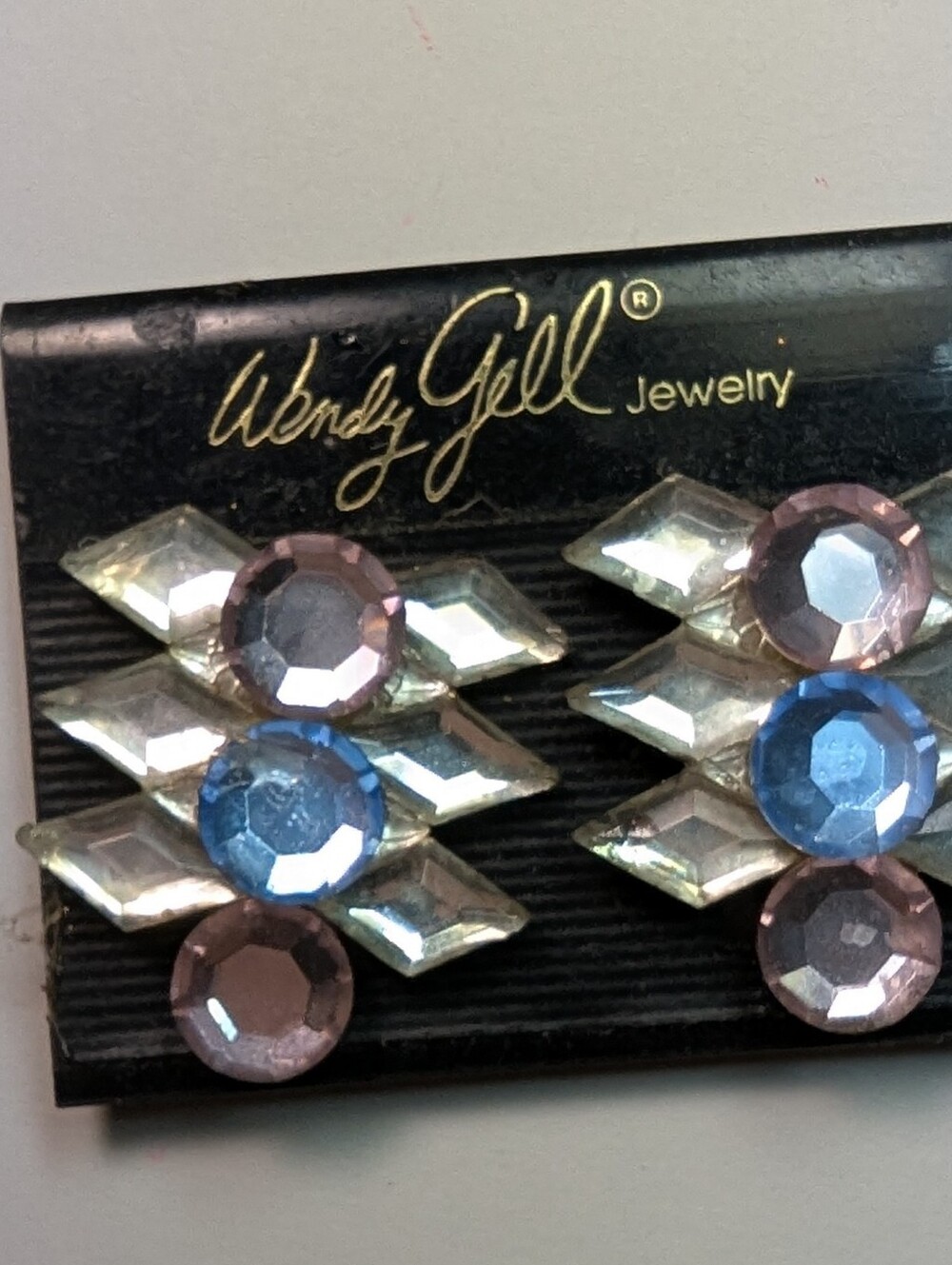 Wendy Gell earrings on Wendy Gell card